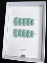 The Essential Solids | Short Medium Square | Handmade Press-on Nails