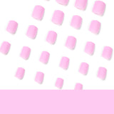 Nail Patch Wearing Nail Wholesale Macaron Color Purple Frosted Nail Sheet Nail Sheet Press on nails