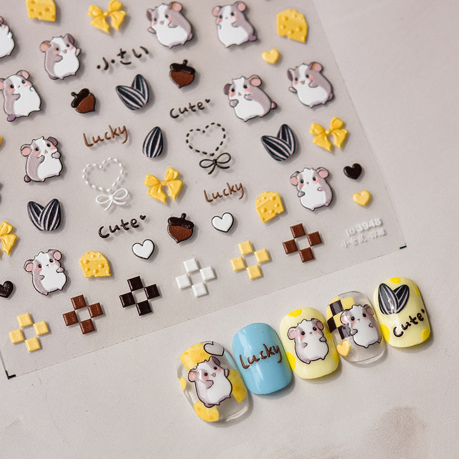 365nails: "Floral Corgi" – nail art stickers