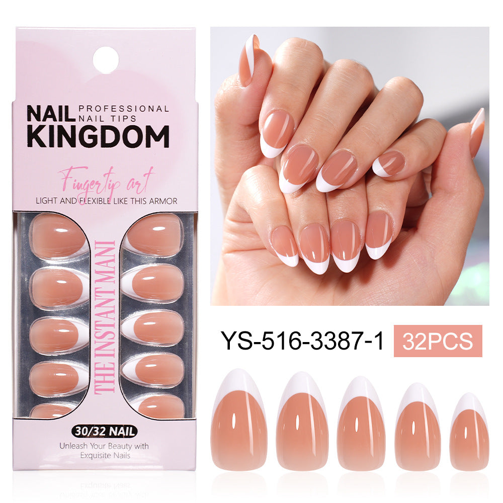 "Classic White French" - Timeless 32Pcs Press-On Nails Set