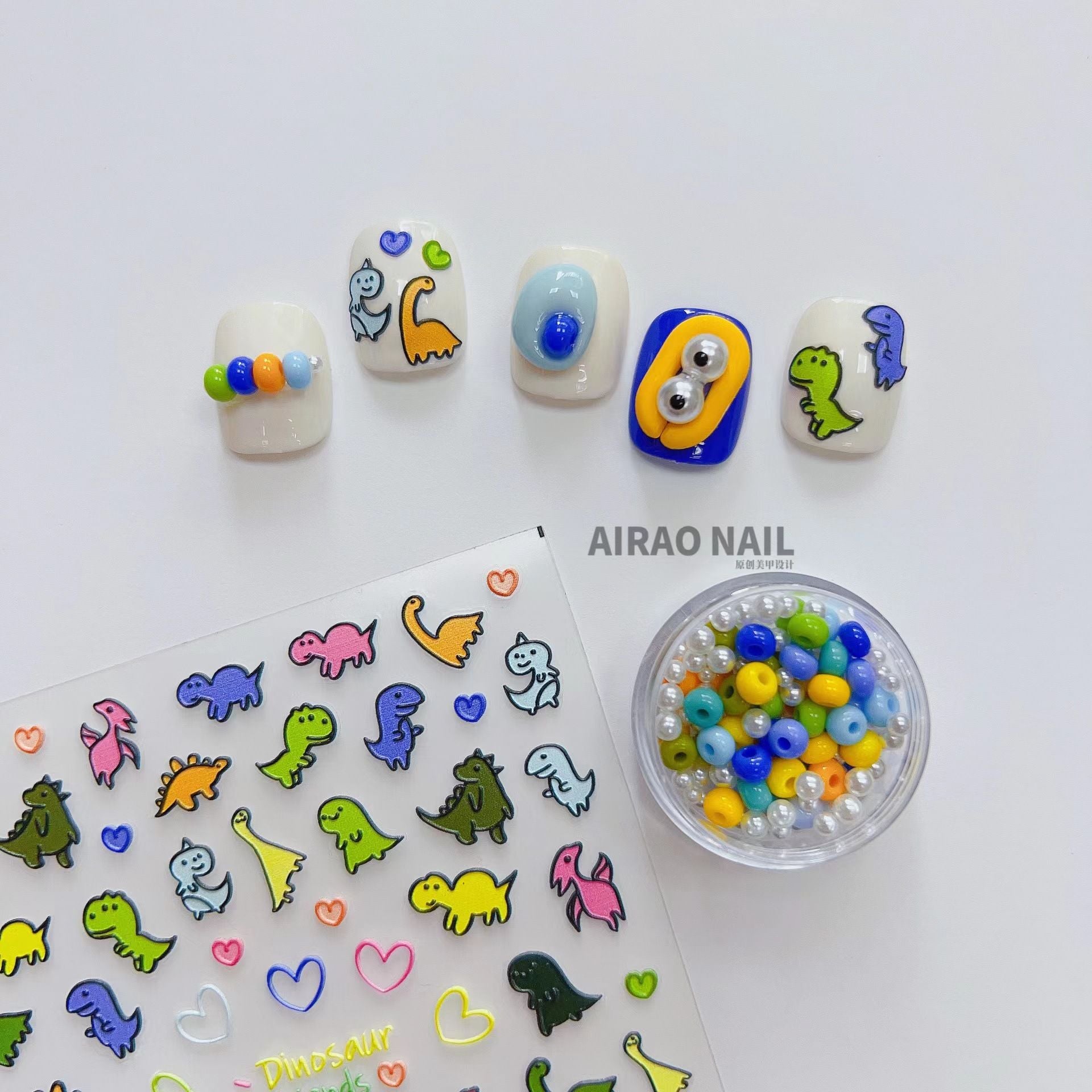 365nails: "Fairy Tale Unicorn Swan Sweet Treat" – nail art stickers