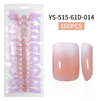 Nail Tips Europe and the United States  gradual change press on nails, simple water drop nail spray removable fake nail 150 pieces prefabricated nail