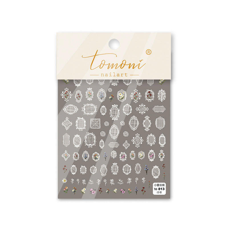 Vintage Lace Frames – Elegant Nail Art Accent Set