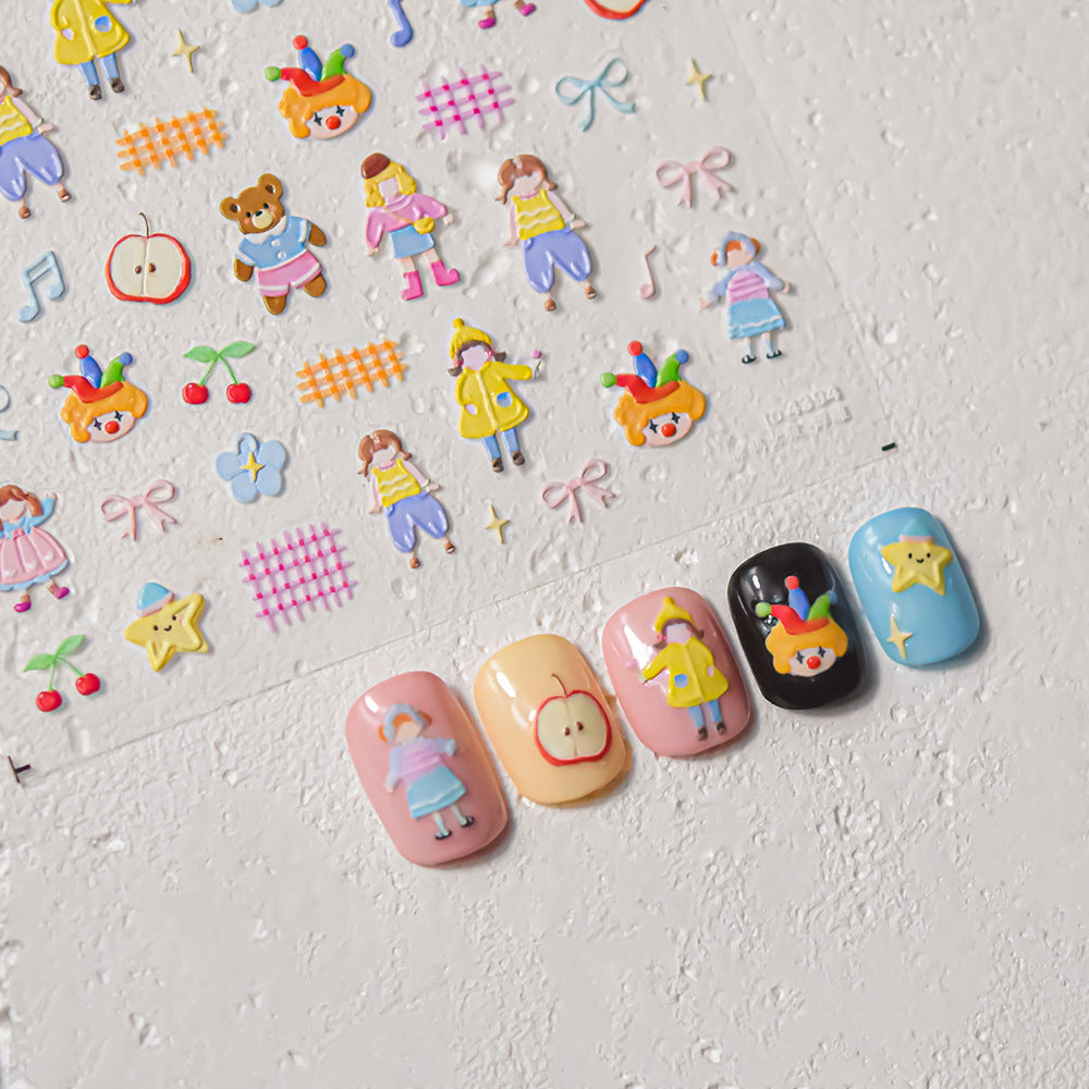 365nails: "Cartoon Girl & Friends" – nail art stickers