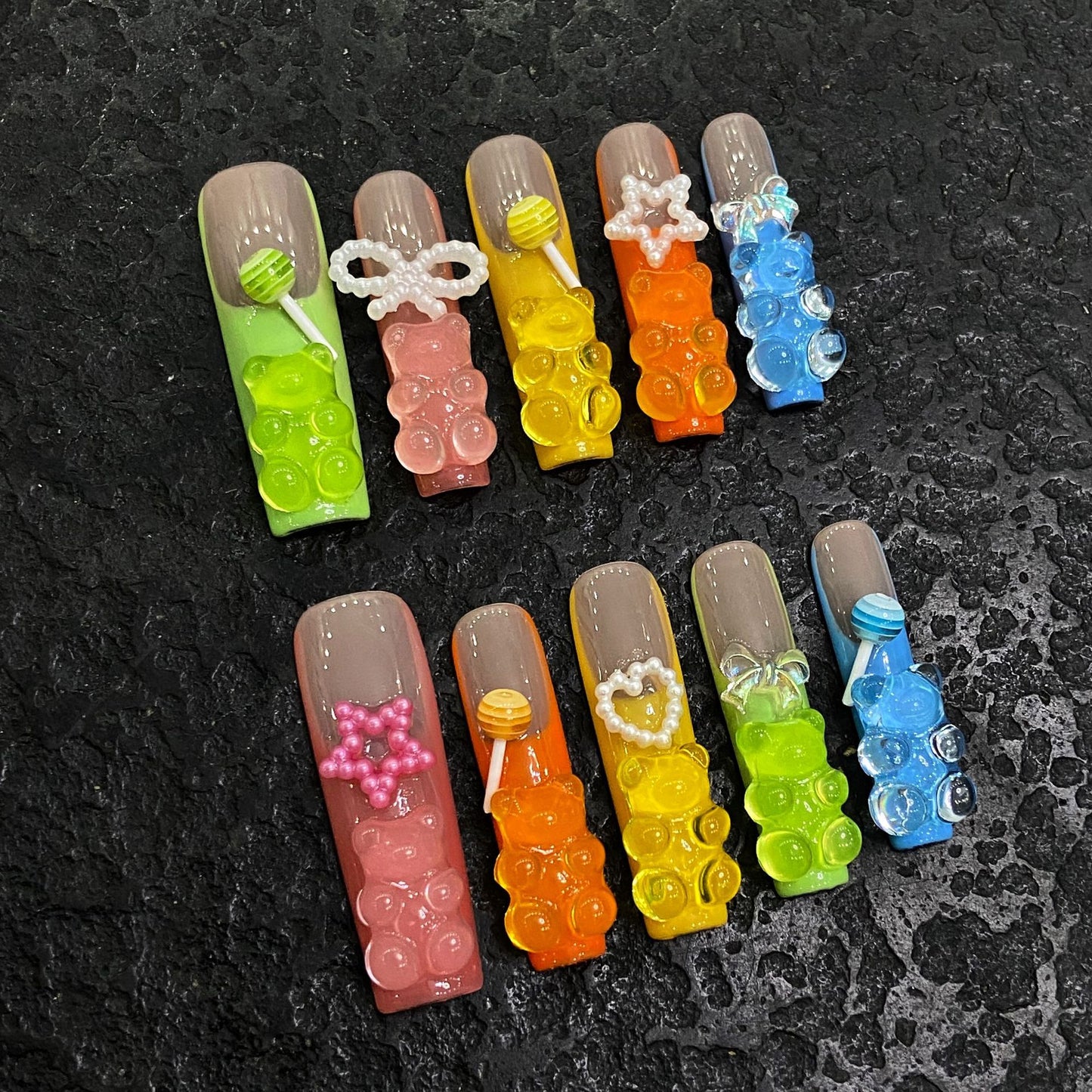 Pure handmade press on nails   nail art fake nails beauty | 365nails