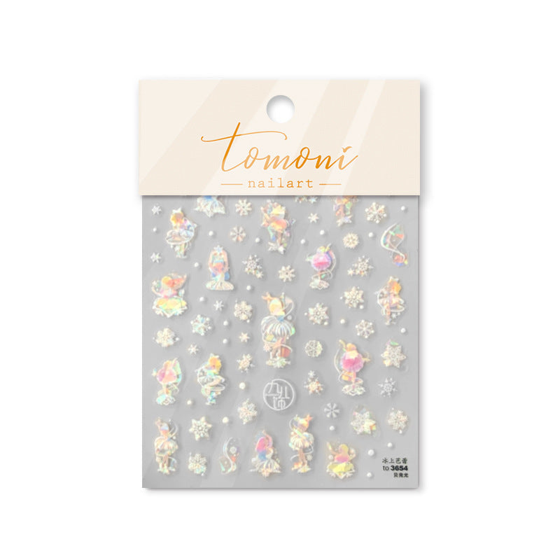 365nails: "Holographic Floral Lily" – Nail Art Stickers