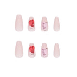 Série Abstract Face Press on nails Graffiti Color Block Line Nail Nail Press on nails Atacado｜365nails