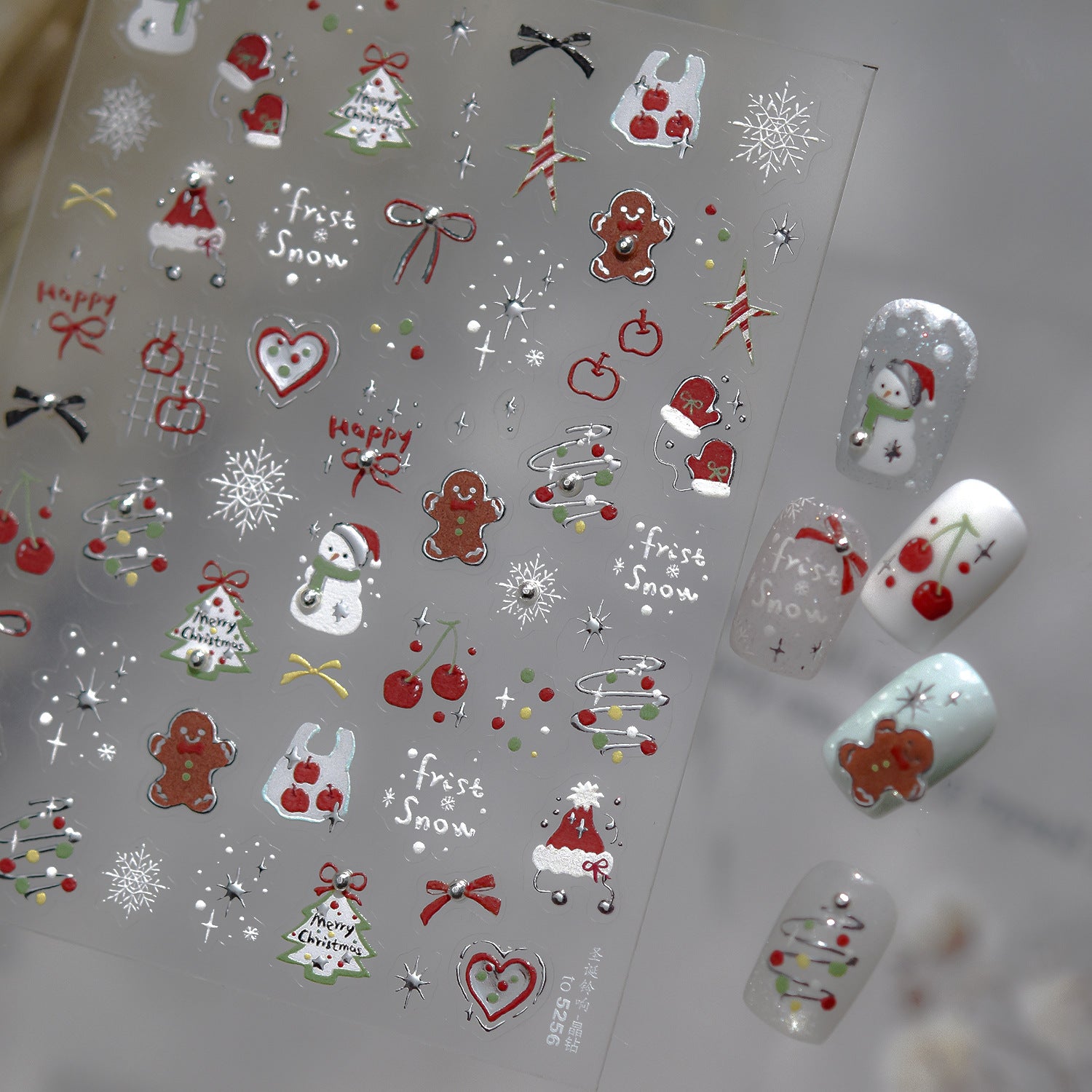 Christmas Frost – Crystal Diamond Nail Art Accent Set
