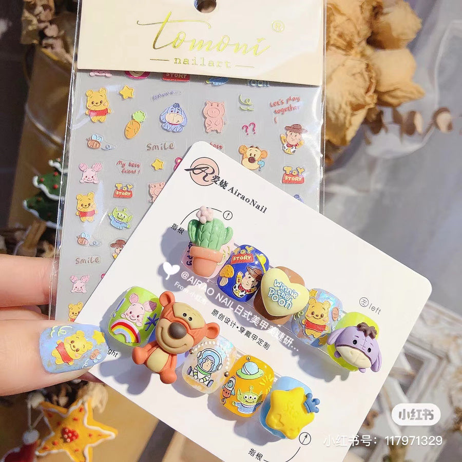 365nails: "Winnie the Pooh & Toy Story" – Nail Art Stickers