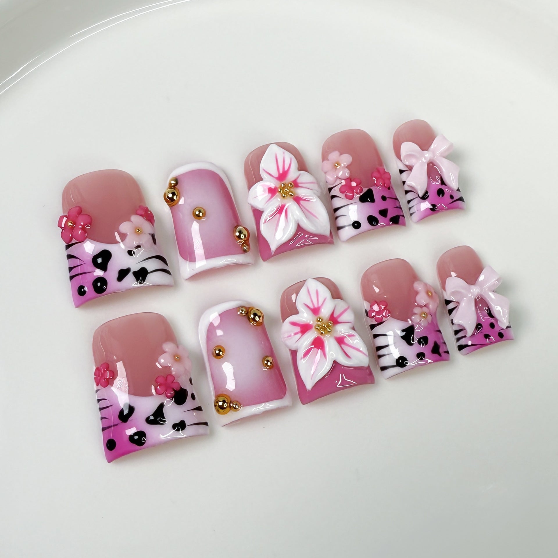 Sweet Blush Series Press-On Nails