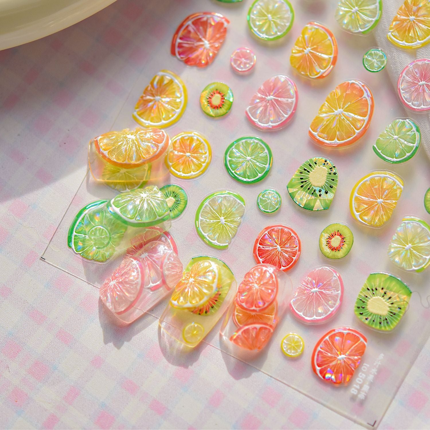 Jelly Fruit Slice – Fresh Summer Nail Art Stickers