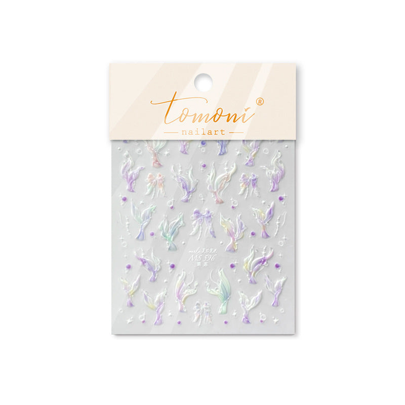 365nails: "holographic mermaid tail ocean" – Nail Art Stickers