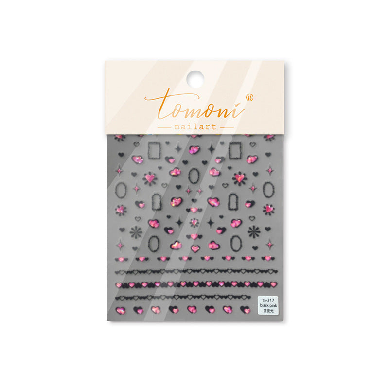 365nails: "Dual-tone Heart & Chain"