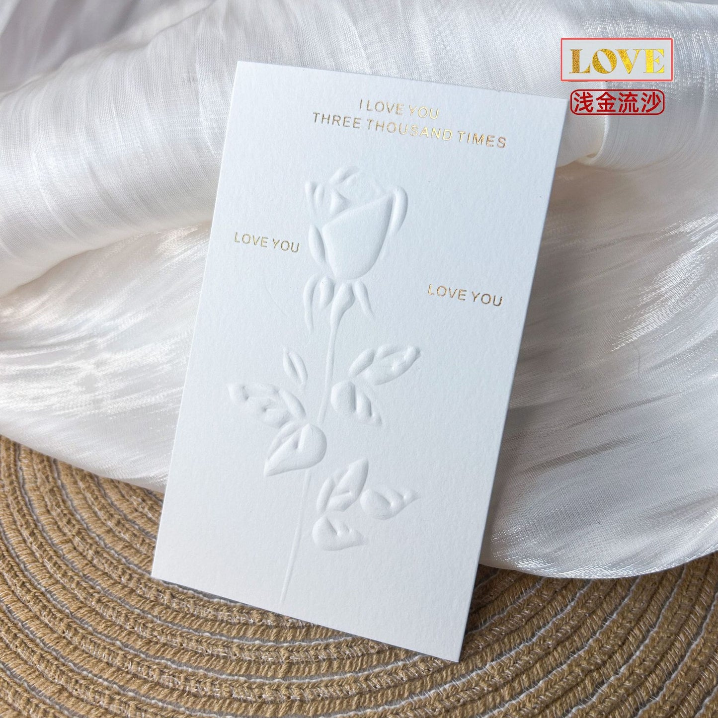 Embossed Gold Cotton Display Cards for Press On Nails (MOQ=50)