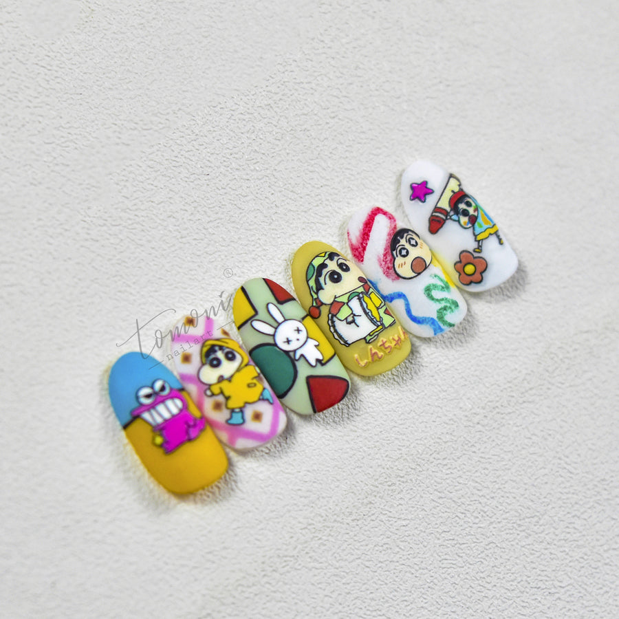 365nails: "Crayon Shin-chan Cute Cartoon" – nail art stickers