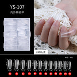 365nails Half-Matte Seamless Nail Tips | Multi-Shape Nail Extension Set (YS-101 to YS-402)