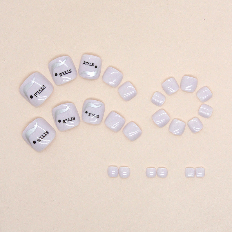 簡約英倫風 夏日必備 足部穿戴甲 美甲基礎款 特別甲片｜365nails