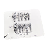 Uñas postizas hechas a mano con efecto hollín frío, diseño de serpiente en espiral tridimensional, parche para uñas de Spice Girl de tamaño mediano y largo, adhesivo para uñas portátil | 365nails