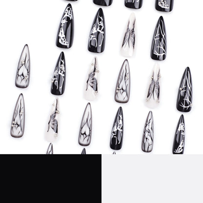 Dark, cool and spicy, hot-selling nail art in Europe and America, love butterfly wearing ,  ｜365nails