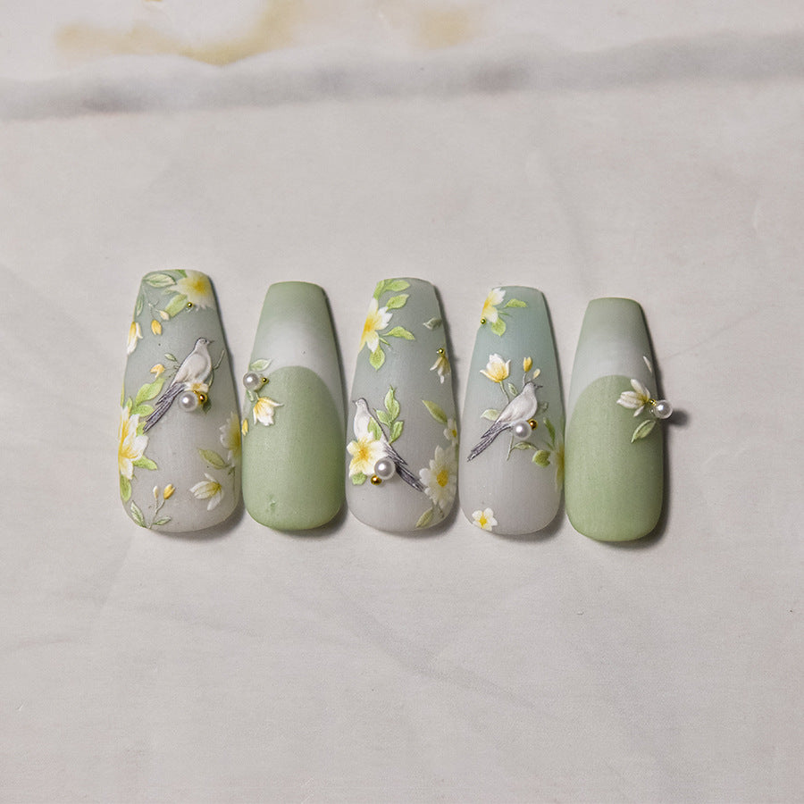 365nails: "Elegant Camellia & Bird" – nail art stickers
