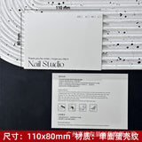 Artistic White Display Cards for Press On Nail Presentation (MOQ=50)