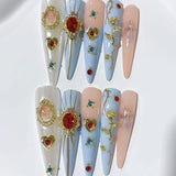 Baroque Angel Cameo Crystal Press On Nails
