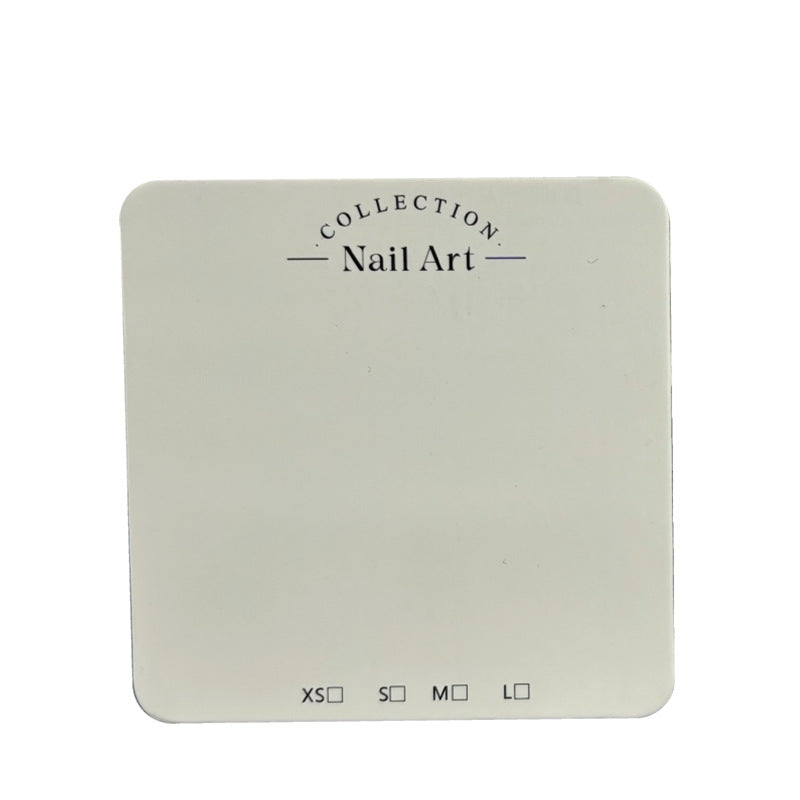 Minimal White Display Cards for Handmade Press On Nails (MOQ=50)
