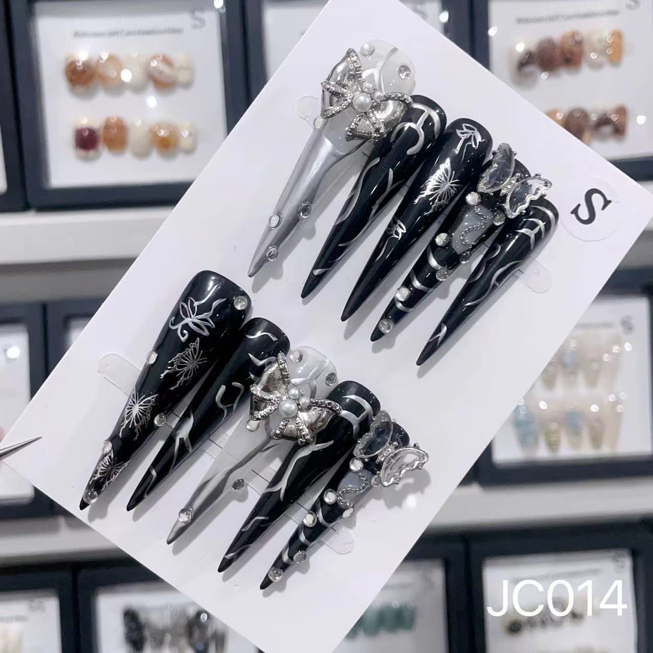 Extra Long 5.5cm Stiletto Press-On Nails Collection | Dozens of Styles | Reusable & Ready to Wear