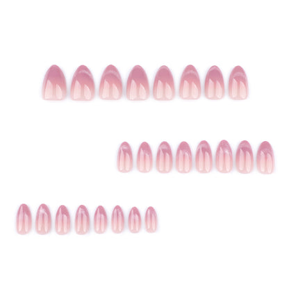 Explosive French pink and purple cat eye , simple short almond nail , repeatable  nail art｜365nails