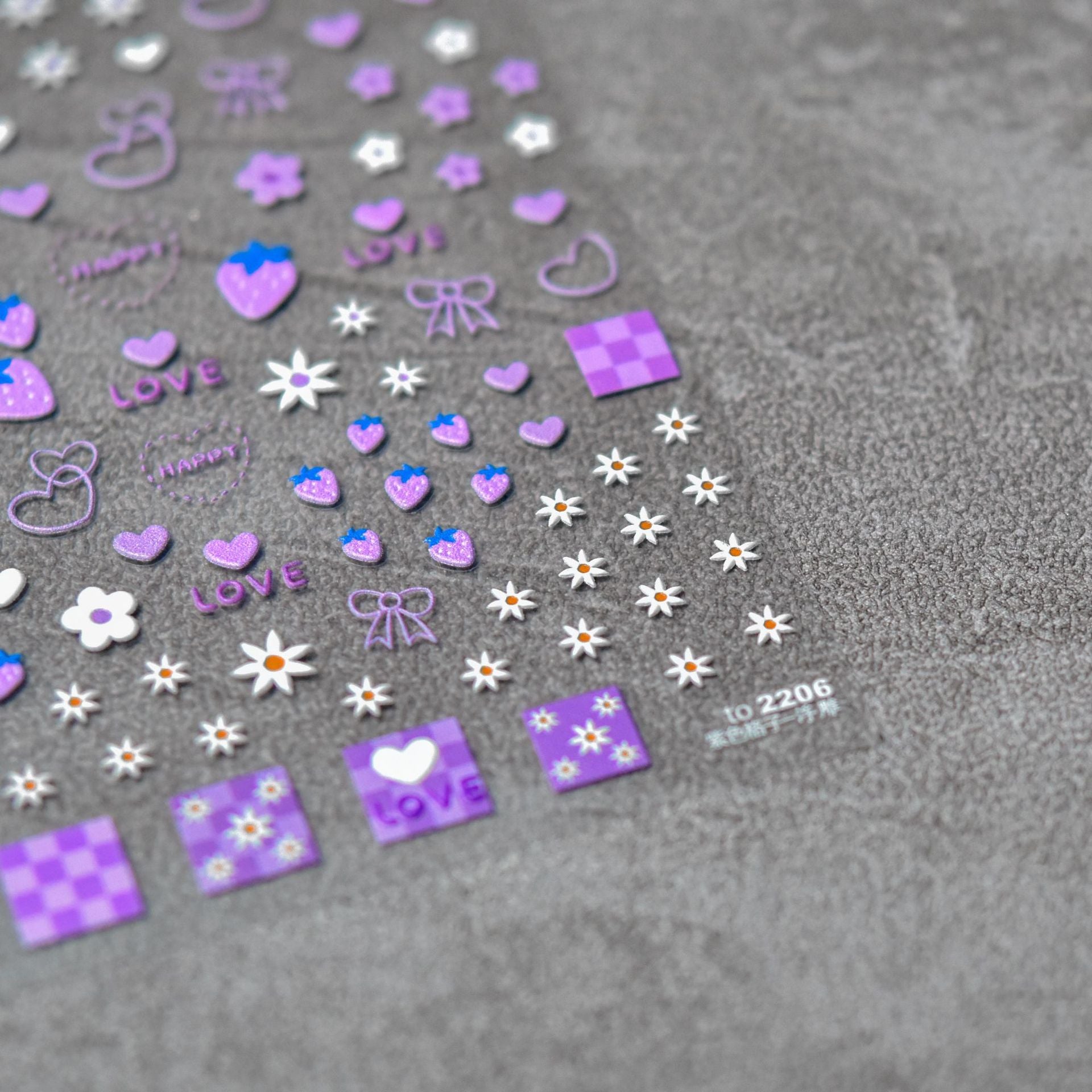 365nails: "Purple Sweet Love" – nail art stickers