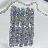 Ultra Sparkle Extra Long Crystal Press On Nails