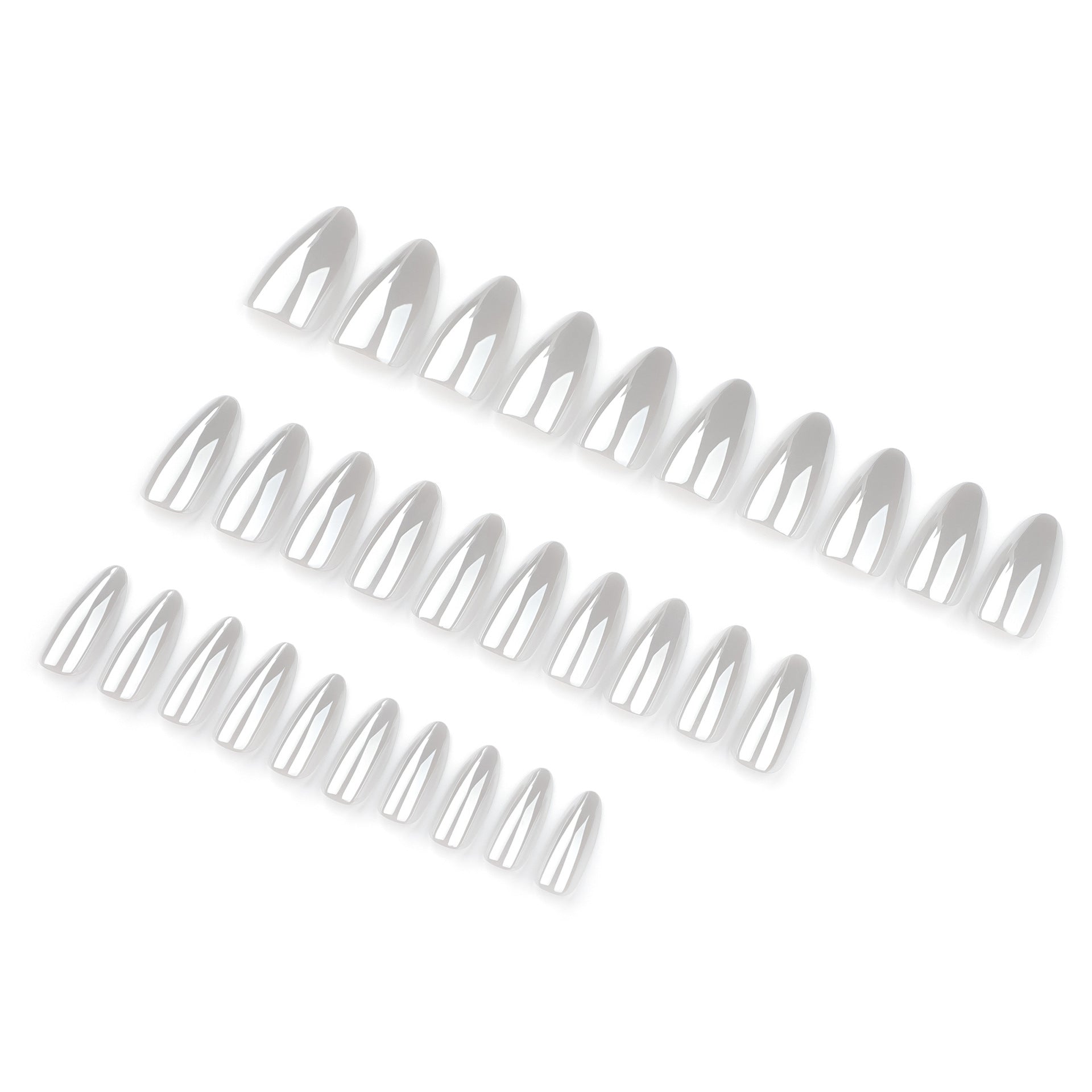 Coated white solid color manicure fake nails short almond plain wearing nail piece cross-border fake nails
