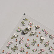365nails: "Vintage Pink Floral Butterfly" – nail art stickers