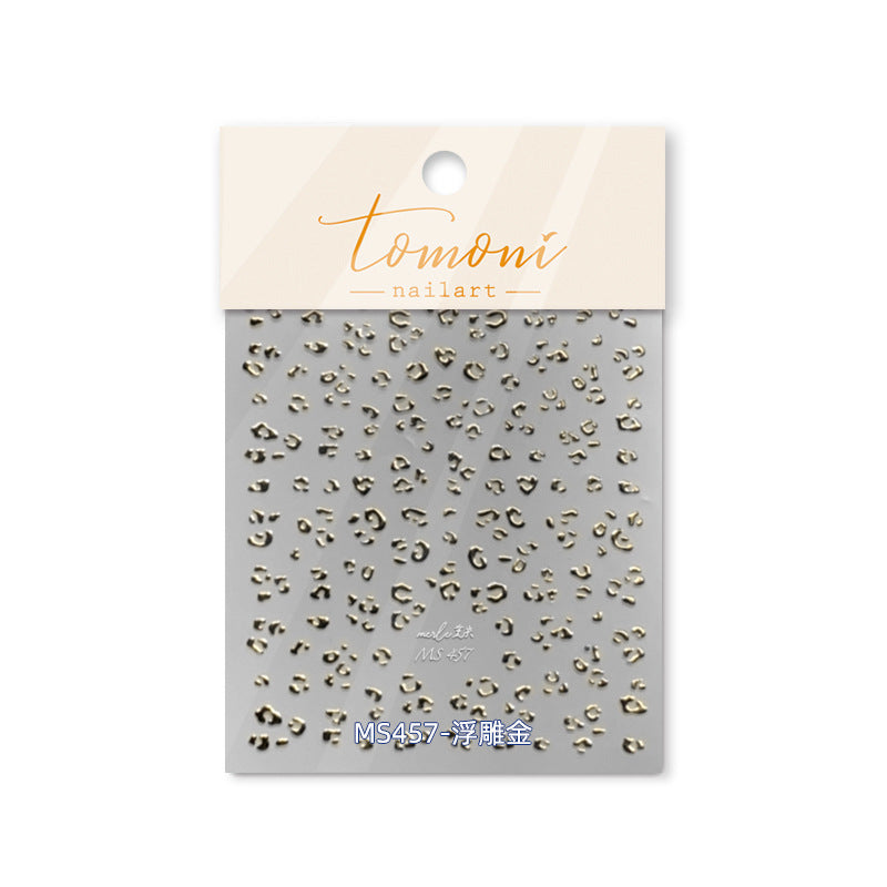 365nails: "Gold Leopard Print" – nail art stickers