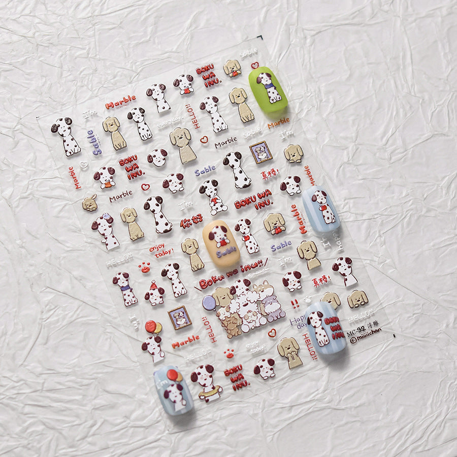 365nails: "Miiiiichan Puppy Friend" – adesivos de unha