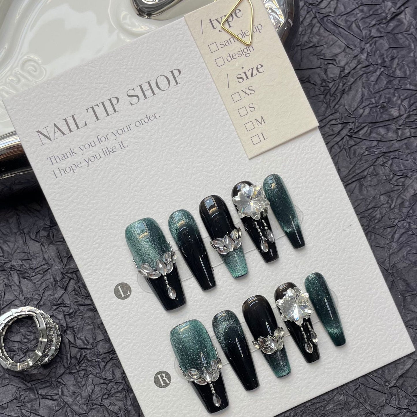 Mixed Holiday Elegant Short Long Press On Nail Set