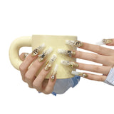 Pure handmade press on nails   nail art fake nails beauty | 365nails