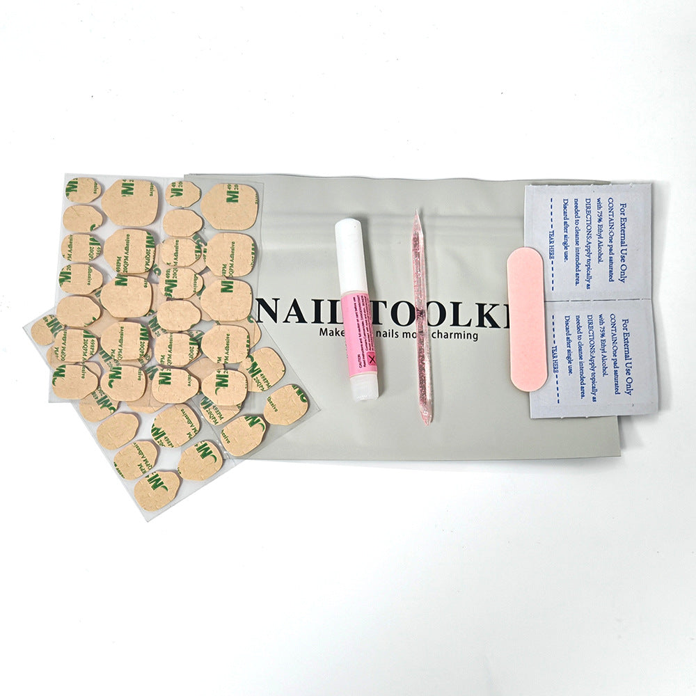 穿戴甲用果凍黏膠貼片與工具組（MOQ=5）