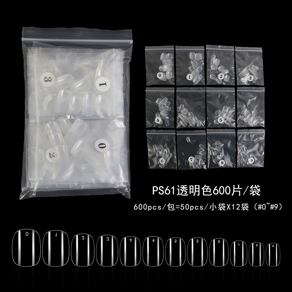 Everyday Collection: "Short Round" – Full-Cover Short Round Nail Tips