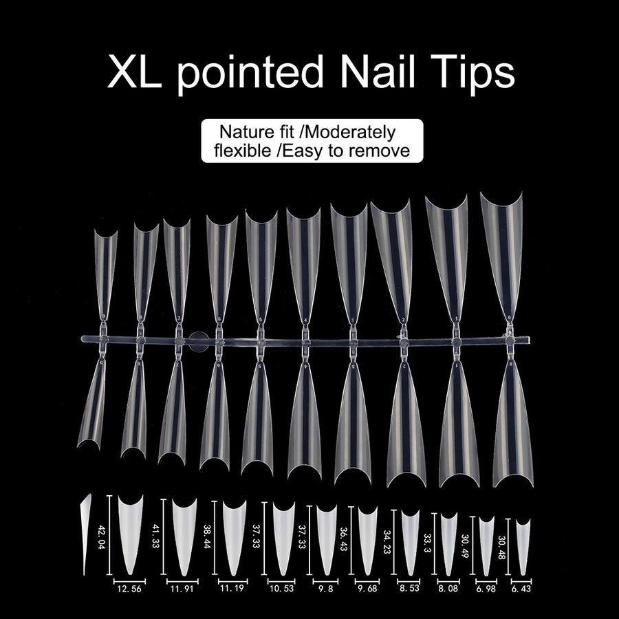 Drama Collection: "XL Pointed" – Extra Long Pointed Nail Tips