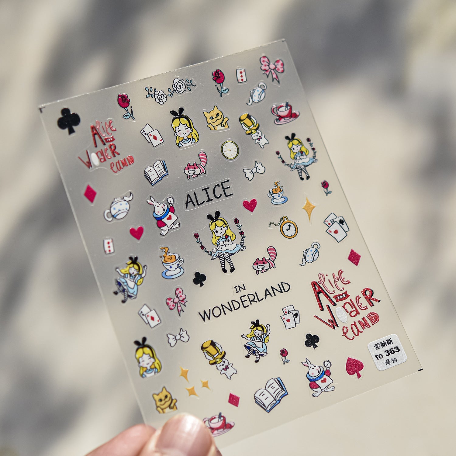Moschino Big Head Teddy Bear: "Luxury Teddy Crew" – 5D Embossed Nail Sticker