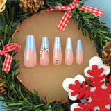 Produto acabado para unhas populares no atacado, unhas postiças com diamante flash, produto acabado para unhas postiças, unhas postiças removíveis com pressão｜365nails