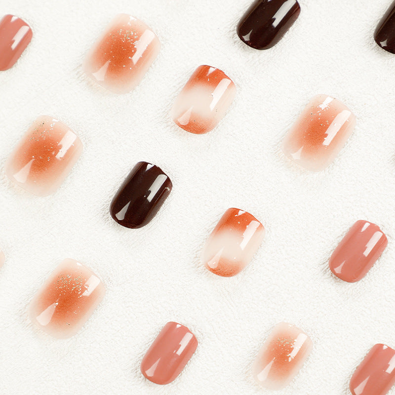 Unhas postiças brancas com chá forte e café, atacado de unhas ｜365nails