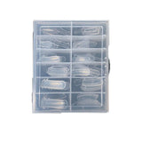 Nail Tips 120 transparent crystal nail molds, boxed with graduated crystal extension nail molds,  rapid phototherapy extension nail molds
