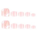 Small fresh white petals flower foot    removable toe Wearable toe｜365nails