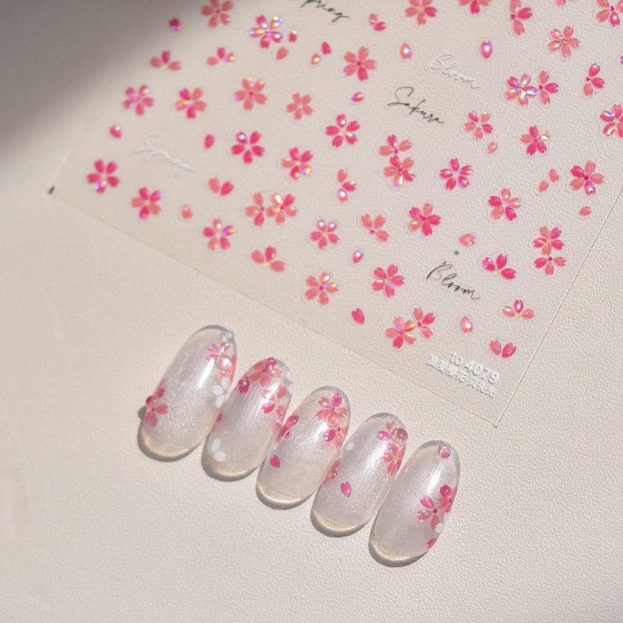 365nails: "Holographic Sakura Cherry Blossom" – Adesivos para Unhas