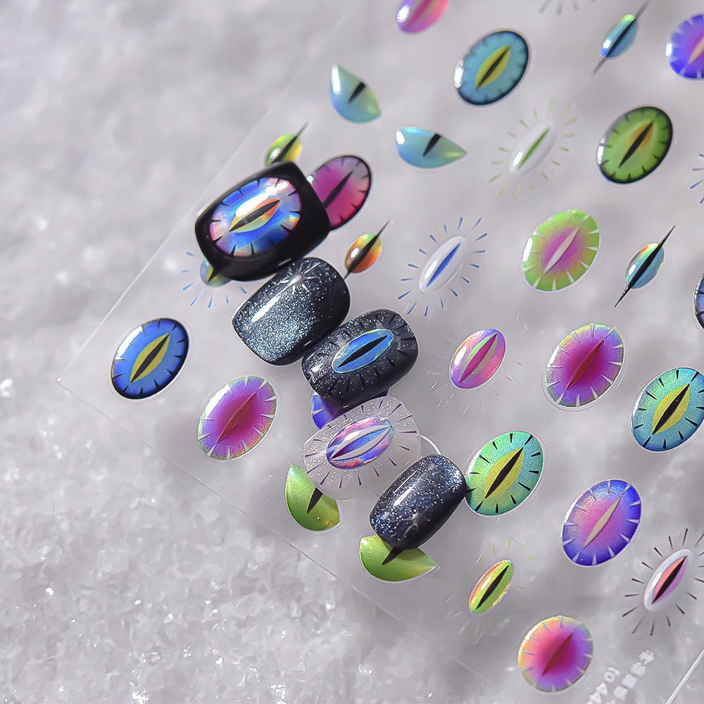 365nails : « Jelly Holographic Fire Sprite & Fireworks » – Autocollants pour ongles