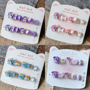 365nails:「My Little Pony 夢幻系列」短款方圓形手工製兒童穿戴甲