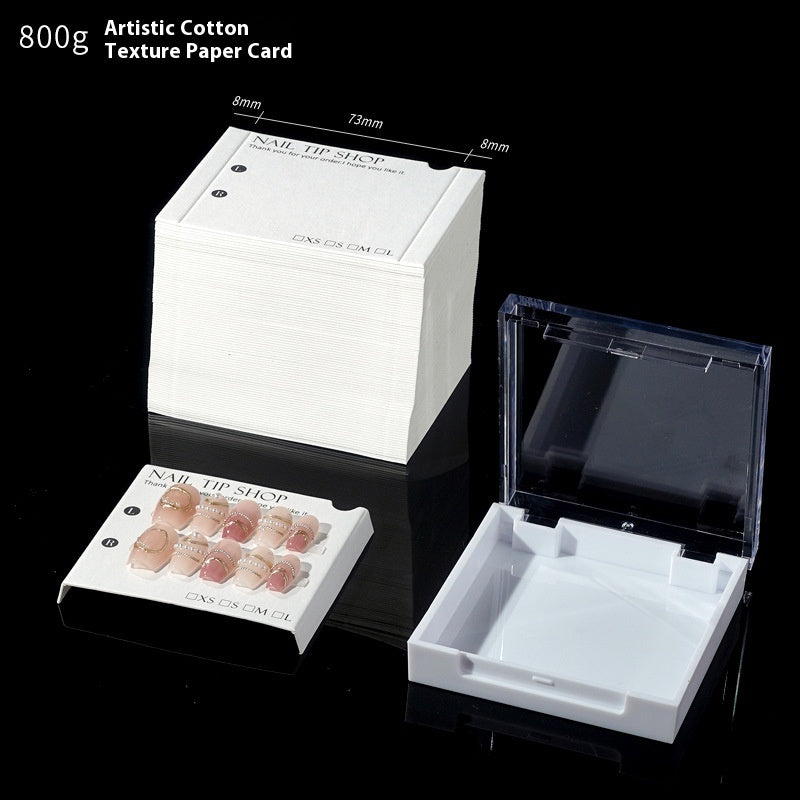 High-end transparent acrylic press on nails storage box wholesale