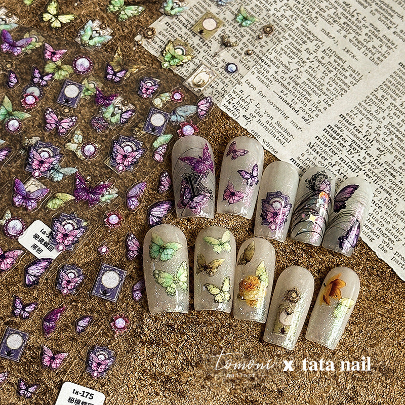 365nails: "Purple Butterfly Crystal Gemstone" – nail art stickers